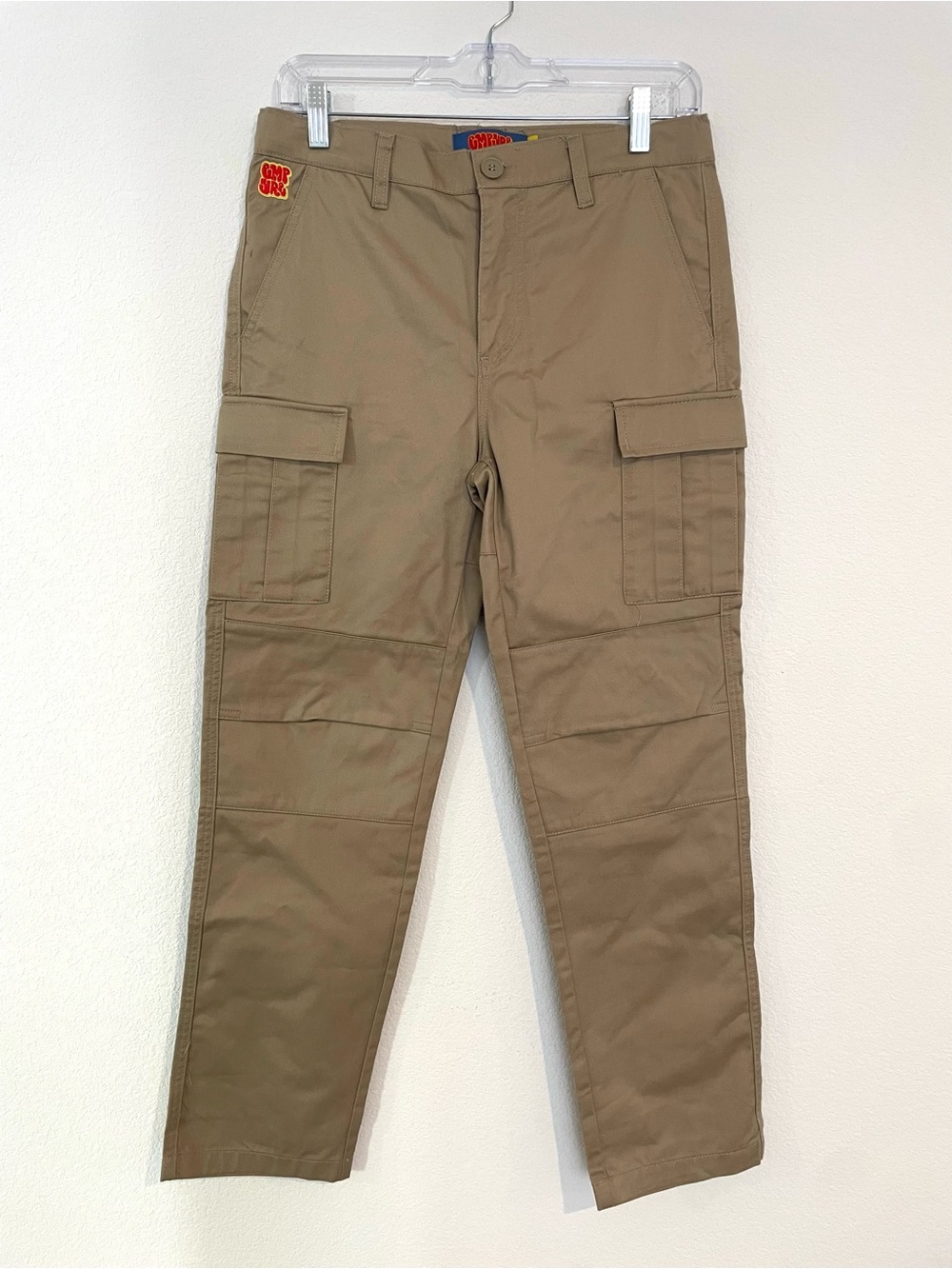 Empyre Tan Cargo Pants with Patch Accent 27/28
